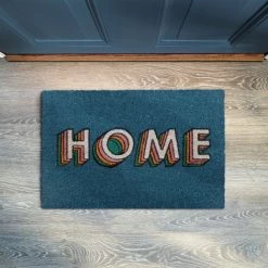 Relaxdays Paillasson Coco, Tapis D’entrée «HOME», Antidérapant, Moderne, Intérieur & Extérieur, 40x60 Cm, Bleu 7 Relaxdays Paillasson Coco, Tapis D’entrée «HOME», Antidérapant, Moderne, Intérieur & Extérieur, 40x60 Cm, Bleu -Tapis et paillasson Soldes 31803819 3