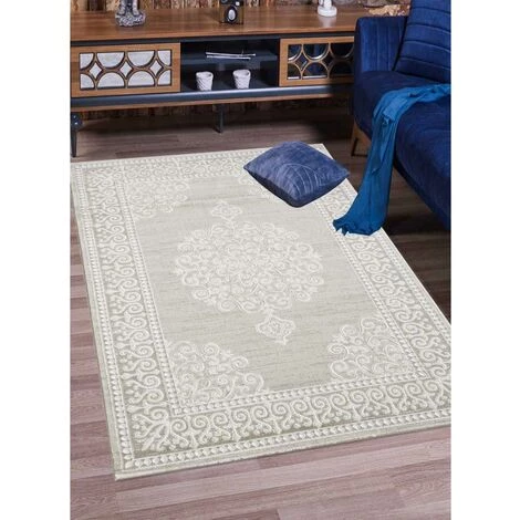 UNAMOURDETAPIS Tapis Orient Style 80x150 Cm Rectangulaire KHY MIRALI Beige Chambre Adapté Au Chauffage Par Le Sol - Beige 5 UNAMOURDETAPIS Tapis Orient Style 80x150 Cm Rectangulaire KHY MIRALI Beige Chambre Adapté Au Chauffage Par Le Sol - Beige – Image 5