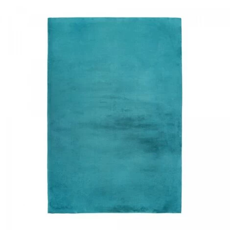 JADOREL Tapis Salon 80x150 Cm Rectangulaire SUPERSOFT LL Bleu Entrée Adapté Au Chauffage Par Le Sol - Bleu 2 JADOREL Tapis Salon 80x150 Cm Rectangulaire SUPERSOFT LL Bleu Entrée Adapté Au Chauffage Par Le Sol - Bleu – Image 2