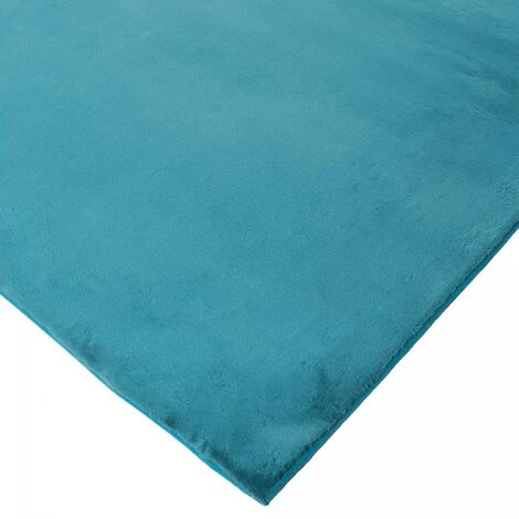 JADOREL Tapis Salon 80x150 Cm Rectangulaire SUPERSOFT LL Bleu Entrée Adapté Au Chauffage Par Le Sol - Bleu 3 JADOREL Tapis Salon 80x150 Cm Rectangulaire SUPERSOFT LL Bleu Entrée Adapté Au Chauffage Par Le Sol - Bleu – Image 3