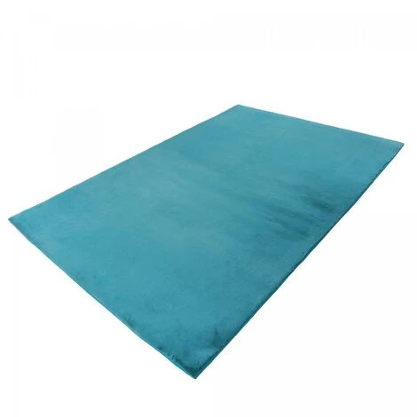 JADOREL Tapis Salon 80x150 Cm Rectangulaire SUPERSOFT LL Bleu Entrée Adapté Au Chauffage Par Le Sol - Bleu 4 JADOREL Tapis Salon 80x150 Cm Rectangulaire SUPERSOFT LL Bleu Entrée Adapté Au Chauffage Par Le Sol - Bleu – Image 4