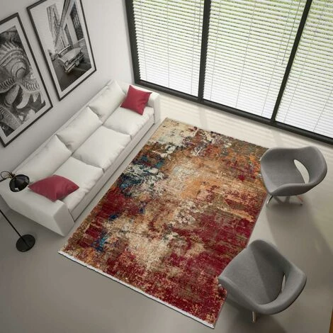 JADOREL Tapis Salon 80x150 Cm Rectangulaire MEDELLO LL Rouge Entrée Adapté Au Chauffage Par Le Sol - Rouge 1 JADOREL Tapis Salon 80x150 Cm Rectangulaire MEDELLO LL Rouge Entrée Adapté Au Chauffage Par Le Sol - Rouge