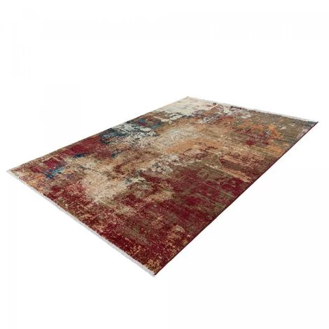 JADOREL Tapis Salon 80x150 Cm Rectangulaire MEDELLO LL Rouge Entrée Adapté Au Chauffage Par Le Sol - Rouge 3 JADOREL Tapis Salon 80x150 Cm Rectangulaire MEDELLO LL Rouge Entrée Adapté Au Chauffage Par Le Sol - Rouge – Image 3
