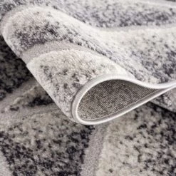 UNAMOURDETAPIS Tapis Salon 80x150 Cm Rectangulaire ORI Gris Entrée Adapté Au Chauffage Par Le Sol - Gris -Tapis et paillasson Soldes 31808246 4