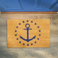 Relaxdays Paillasson Coco, Tapis D’entrée Ancre & étoiles, Antidérapant, 40 X 60 Cm, Intérieur Et Extérieur, Nature/bleu 7 Relaxdays Paillasson Coco, Tapis D’entrée Ancre & étoiles, Antidérapant, 40 X 60 Cm, Intérieur Et Extérieur, Nature/bleu -Tapis et paillasson Soldes 31823808 3