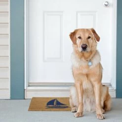 Relaxdays Paillasson Coco, Motif Voilier, Tapis D’entrée Extérieur & Intérieur, Maritime, L X P 60 X 40 Cm, Nature/bleu 8 Relaxdays Paillasson Coco, Motif Voilier, Tapis D’entrée Extérieur & Intérieur, Maritime, L X P 60 X 40 Cm, Nature/bleu -Tapis et paillasson Soldes 31823817 4