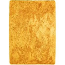 THEDECOFACTORY NEO YOGA - <p>Tapis à Poils Longs Extra-doux Jaune 120x170 - Jaune