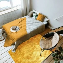 THEDECOFACTORY NEO YOGA - <p>Tapis à Poils Longs Extra-doux Jaune 120x170 - Jaune 9 THEDECOFACTORY NEO YOGA - <p>Tapis à Poils Longs Extra-doux Jaune 120x170 - Jaune -Tapis et paillasson Soldes 31961774 5