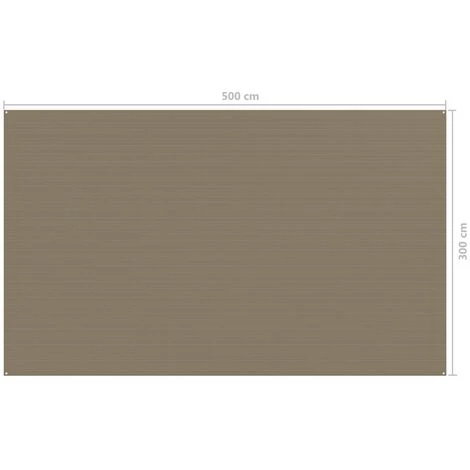 VidaXL Tapis De Tente 300x500 Cm Taupe 4 VidaXL Tapis De Tente 300x500 Cm Taupe – Image 4