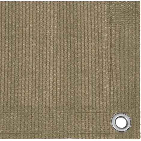 VidaXL Tapis De Tente 400x400 Cm Taupe 2 VidaXL Tapis De Tente 400x400 Cm Taupe – Image 2