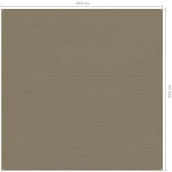 VidaXL Tapis De Tente 400x400 Cm Taupe 7 VidaXL Tapis De Tente 400x400 Cm Taupe -Tapis et paillasson Soldes 31975801 4
