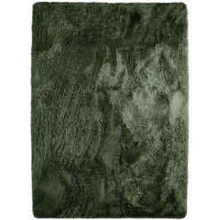 THEDECOFACTORY NEO YOGA - <p>Tapis à Poils Longs Extra-doux Vert Foncé 160x230 - Vert Foncé