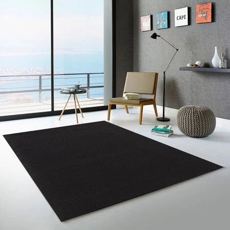 WMD Tapis De Salon Rectangulaire Noir Moderne Casacolora CCNER | Taille: 50 X 80 1 WMD Tapis De Salon Rectangulaire Noir Moderne Casacolora CCNER | Taille: 50 X 80