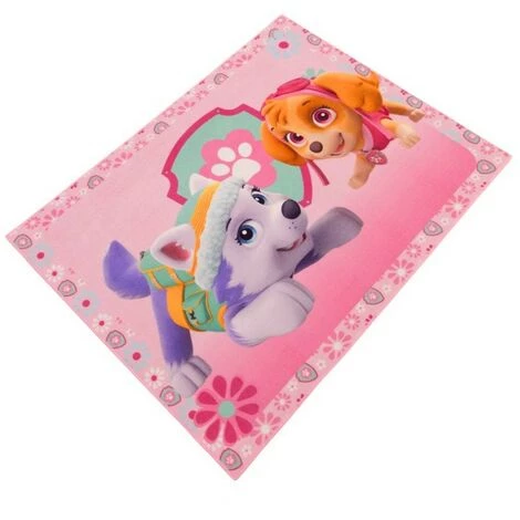 AWE Tapis Pat Patrouille Everest Et Skye - 95 Cm X 125 Cm - Rose 2 AWE Tapis Pat Patrouille Everest Et Skye - 95 Cm X 125 Cm - Rose – Image 2