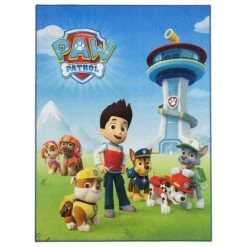 AWE Tapis Pat Patrouille - Prêt Pour L'action - 95x125cm - Multicolor