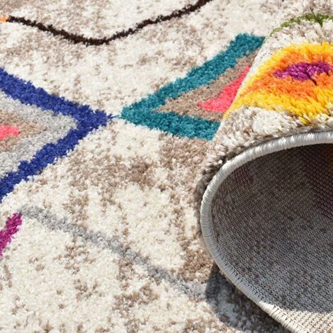 JADOREL Tapis Berbère Style 160x230 Cm Rectangulaire ESSARO Gris Salon Adapté Au Chauffage Par Le Sol - Gris 3 JADOREL Tapis Berbère Style 160x230 Cm Rectangulaire ESSARO Gris Salon Adapté Au Chauffage Par Le Sol - Gris – Image 3