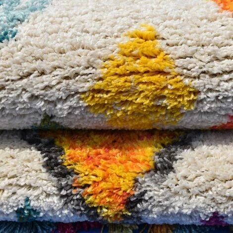 JADOREL Tapis Salon 60x110 Cm Rectangulaire TANG Multicolore Entrée Adapté Au Chauffage Par Le Sol - Multicolore 3 JADOREL Tapis Salon 60x110 Cm Rectangulaire TANG Multicolore Entrée Adapté Au Chauffage Par Le Sol - Multicolore – Image 3