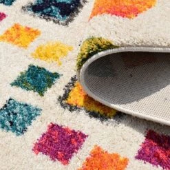 JADOREL Tapis Salon 60x110 Cm Rectangulaire TANG Multicolore Entrée Adapté Au Chauffage Par Le Sol - Multicolore 8 JADOREL Tapis Salon 60x110 Cm Rectangulaire TANG Multicolore Entrée Adapté Au Chauffage Par Le Sol - Multicolore -Tapis et paillasson Soldes 32169793 4