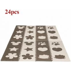 SIFREE 24 Pcs Dalles Mousse Doux Tapis pour Enfants Bébé Puzzle Tapis en Mousse EVA Activité Tapis de Jeu Carreaux Beige and Marron 9 SIFREE 24 Pcs Dalles Mousse Doux Tapis pour Enfants Bébé Puzzle Tapis en Mousse EVA Activité Tapis de Jeu Carreaux Beige and Marron -Tapis et paillasson Soldes 32328344 5