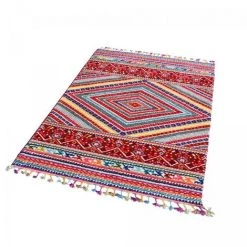 JADOREL Tapis Berbère Style 160x230 Cm Rectangulaire NOAR Rouge Salon Adapté Au Chauffage Par Le Sol - Rouge 9 JADOREL Tapis Berbère Style 160x230 Cm Rectangulaire NOAR Rouge Salon Adapté Au Chauffage Par Le Sol - Rouge -Tapis et paillasson Soldes 32387702 5
