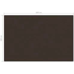 VidaXL Tapis De Tente 400x600 Cm Marron 7 VidaXL Tapis De Tente 400x600 Cm Marron -Tapis et paillasson Soldes 32588716 4