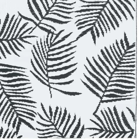 VidaXL Tapis D'extérieur Blanc Et Noir 80x150 Cm PP - Blanc 5 VidaXL Tapis D'extérieur Blanc Et Noir 80x150 Cm PP - Blanc – Image 5