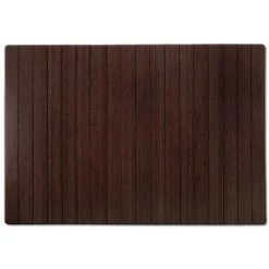 Tapis Protège-sol | Lxl 90 X 120 Cm | Bambou | Marron | Certeo - Marron