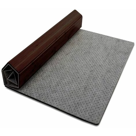 Tapis Protège-sol | Lxl 90 X 120 Cm | Bambou | Marron | Certeo - Marron 2 Tapis Protège-sol | Lxl 90 X 120 Cm | Bambou | Marron | Certeo - Marron – Image 2