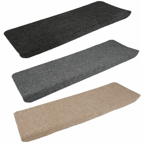 SIFREE Lot De 15 Tapis D'escalier Marchette Escalier 65x25 Cm Gris 2 SIFREE Lot De 15 Tapis D'escalier Marchette Escalier 65x25 Cm Gris – Image 2