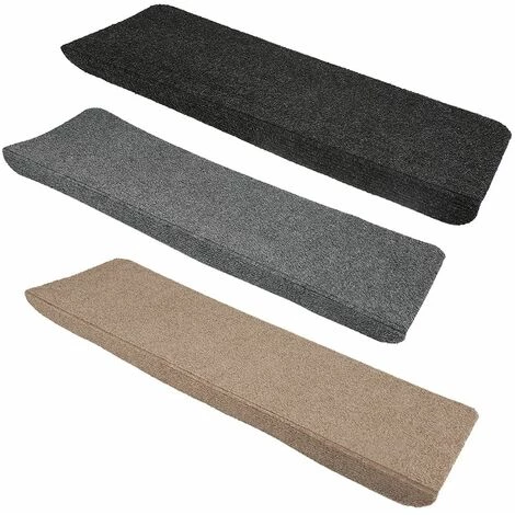 SIFREE Lot De 15 Tapis D'escalier Marchette Escalier 65x25 Cm Gris 4 SIFREE Lot De 15 Tapis D'escalier Marchette Escalier 65x25 Cm Gris – Image 4