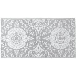 VidaXL Tapis D'extérieur Gris Clair 120x180 Cm PP - Gris -Tapis et paillasson Soldes 32699555 3