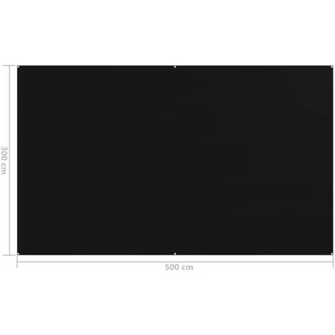 VidaXL Tapis De Tente 300x500 Cm Noir 4 VidaXL Tapis De Tente 300x500 Cm Noir – Image 4