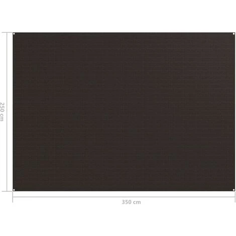 VidaXL Tapis De Tente 250x350 Cm Marron 4 VidaXL Tapis De Tente 250x350 Cm Marron – Image 4