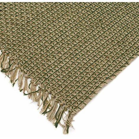 THEDECOFACTORY INDI JUTE - <p>Tapis En Jute Et Coton Vert 120x170 - Vert 3 THEDECOFACTORY INDI JUTE - <p>Tapis En Jute Et Coton Vert 120x170 - Vert – Image 3