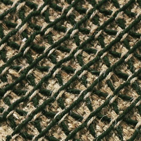 THEDECOFACTORY INDI JUTE - <p>Tapis En Jute Et Coton Vert 120x170 - Vert 4 THEDECOFACTORY INDI JUTE - <p>Tapis En Jute Et Coton Vert 120x170 - Vert – Image 4