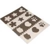 SKECTEN Tapis De Jeu Puzzle 12 Pièces Pour Enfants Mousse EVA 30*30*1cm Marron Beige