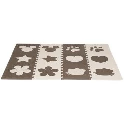 SKECTEN Tapis De Jeu Puzzle 12 Pièces Pour Enfants Mousse EVA 30*30*1cm Marron Beige 8 SKECTEN Tapis De Jeu Puzzle 12 Pièces Pour Enfants Mousse EVA 30*30*1cm Marron Beige -Tapis et paillasson Soldes 33017123 4