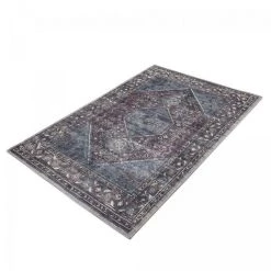 JADOREL Tapis Orient Style 150x230 Cm Rectangulaire GASHGAI VINTAGE Gris Chambre Adapté Au Chauffage Par Le Sol - Gris -Tapis et paillasson Soldes 33037583 4