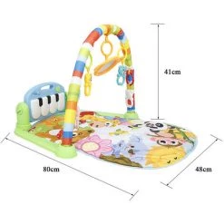 SKECTEN Tapis D'Éveil Pour Bébé Avec Clavier De Piano, Tapis De Jeu Avec 5 Jouets Suspendus Détachables, Tapis D'Éveil Doux Avec Arche Amovible Et Images D'animaux, Pour Nouveau-née 8 SKECTEN Tapis D'Éveil Pour Bébé Avec Clavier De Piano, Tapis De Jeu Avec 5 Jouets Suspendus Détachables, Tapis D'Éveil Doux Avec Arche Amovible Et Images D'animaux, Pour Nouveau-née -Tapis et paillasson Soldes 33223742 4