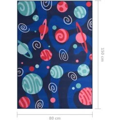 ASUPERMALL Tapis Imprime Multicolore 80x150 Cm Tissu 9 ASUPERMALL Tapis Imprime Multicolore 80x150 Cm Tissu -Tapis et paillasson Soldes 33375435 5