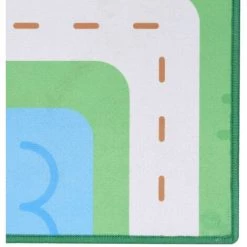 ASUPERMALL Tapis Imprime Multicolore 80x150 Cm Tissu -Tapis et paillasson Soldes 33375449 4