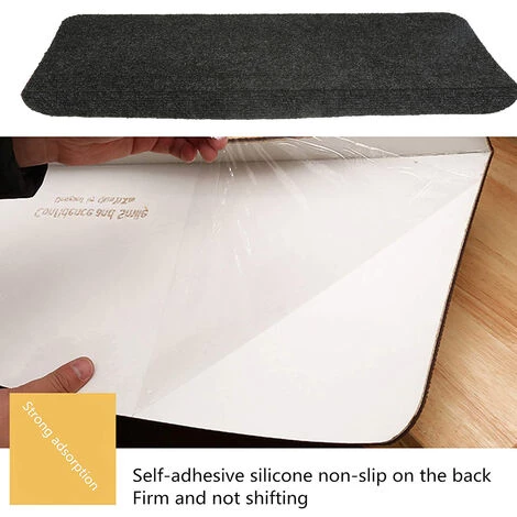 SKECTEN Tapis D'escalier 15 Pcs Tissu Aiguilleté Tapis D'escalier Moderne 65x25 Cm Noir 5 SKECTEN Tapis D'escalier 15 Pcs Tissu Aiguilleté Tapis D'escalier Moderne 65x25 Cm Noir – Image 5