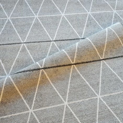 JADOREL Tapis Salon 60x110 Cm Rectangulaire LEYSAN Gris Entrée Adapté Au Chauffage Par Le Sol - Gris 4 JADOREL Tapis Salon 60x110 Cm Rectangulaire LEYSAN Gris Entrée Adapté Au Chauffage Par Le Sol - Gris – Image 4