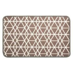 FIVE SIMPLY SMART Tapis Multi-Usage "Géométrique" 50x80cm Taupe