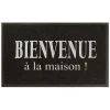 Paris Prix - Tapis D'entrée "maison" 45x75cm Noir & Gris