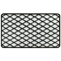 Paris Prix - Tapis D'entrée En Pvc "grille" 34x58cm Noir
