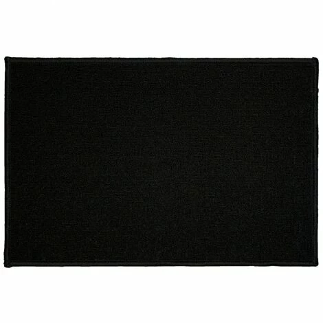 Paris Prix - Tapis Déco Rectangulaire "primobis" 40x60cm Noir 1 Paris Prix - Tapis Déco Rectangulaire "primobis" 40x60cm Noir