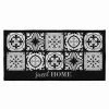 Paris Prix - Tapis Déco Rectangulaire "alfama" 57x115cm Noir