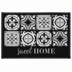 Paris Prix - Tapis D'entrée Rectangulaire "alfama" 40x60cm Noir