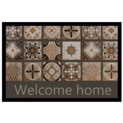 Paris Prix - Tapis D'entrée Rectangle "mosaik" 40x60cm Marron